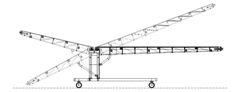 Multiutility or Butterfly conveyor price